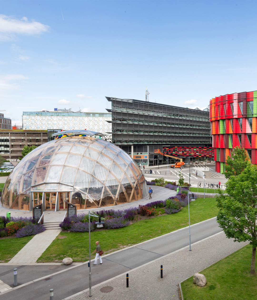 Lindholmen Science Park in Gothenburg hosts companies, universities, and schools, fostering innovation and collaboration.